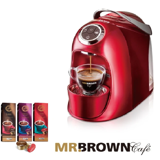 第05名 【MR.BROWN 伯朗】膠囊咖啡機 S20 緋鑽紅