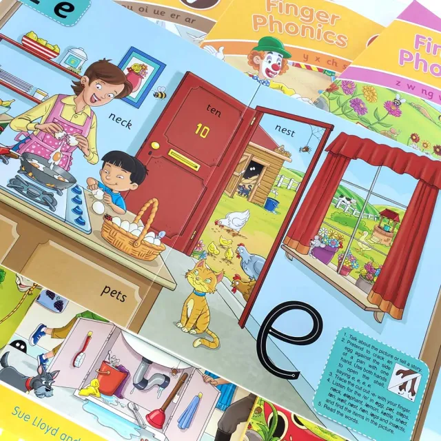 Ibezt Jolly Finger Phonics手指自然拼音 英國教材幫助強化記憶字母發音 Momo購物網 好評推薦 23年1月