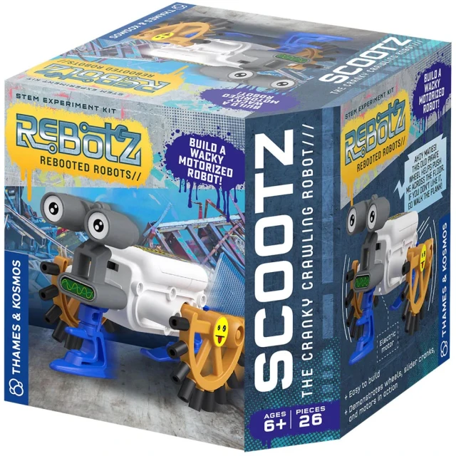 【英國T&K】越玩越聰明STEAM寶盒：打造好奇爬行機器人史考茨 REBOTZ Scootz(552001)