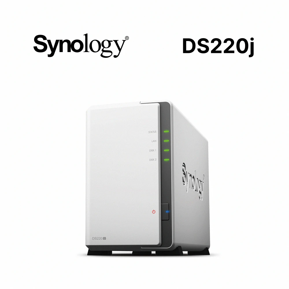 DS220j 2Bay 網路儲存伺服器