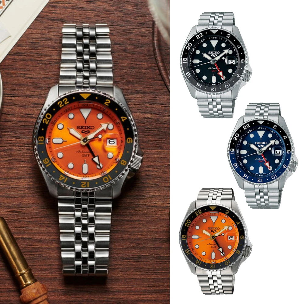 5 Sports系列 GMT兩地時間 機械腕錶(三款可選)