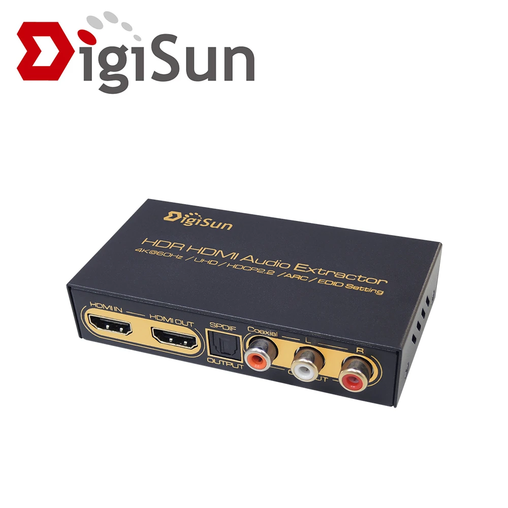 【DigiSun 得揚】AH211U 4K HDMI 2.0 轉HDMI+AUDIO音訊擷取器 SPDIF+RL+Coaxial