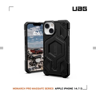 【UAG】iPhone 14 MagSafe 頂級版耐衝擊保護殼-碳黑(UAG)