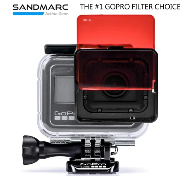 【SANDMARC】GoPro Hero11/10/9/8原廠防水殼3片裝潛水濾鏡(Hero11濾鏡 Hero10濾鏡 潛水濾鏡 GoPro)