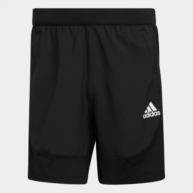 【adidas 愛迪達】運動褲 緊身短褲 白 AERO3S SHORT PB(GM0332)
