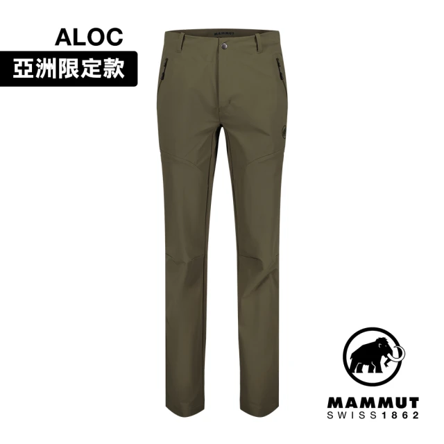 【Mammut 長毛象】Trekkers 3.0 Pants AF Men 健行防潑水長褲 綠鬣蜥 男款 #1021-00800