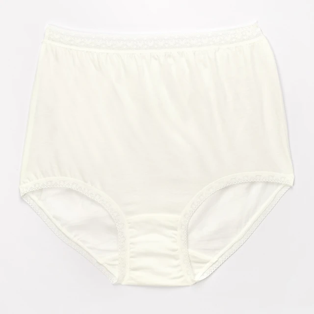 【SAVVY 莎薇】媽媽褲 一般M-3L三角內褲 高腰型媽媽褲 AS7014AR(白色)