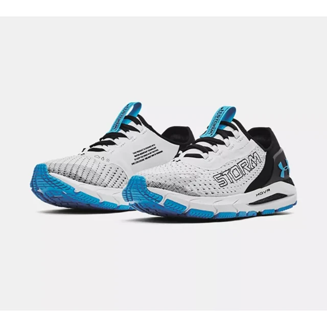 【UNDER ARMOUR】UA 運動鞋 女 HOVR Sonic 4 Storm慢跑鞋 白藍(3024234-102)