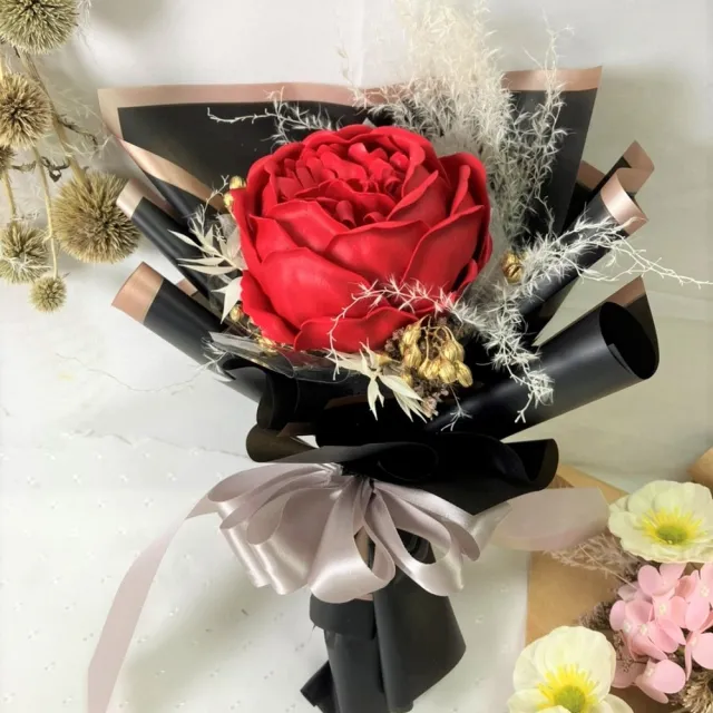 The Flower嬪嬪花藝坊 芍藥牡丹花香皂花花束 買花送花 乾燥花花禮 全台宅配 Momo購物網 雙11優惠推薦 22年11月
