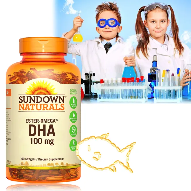 【Sundown 日落恩賜】兒童精明鮪魚油DHA軟膠囊(100粒/瓶)