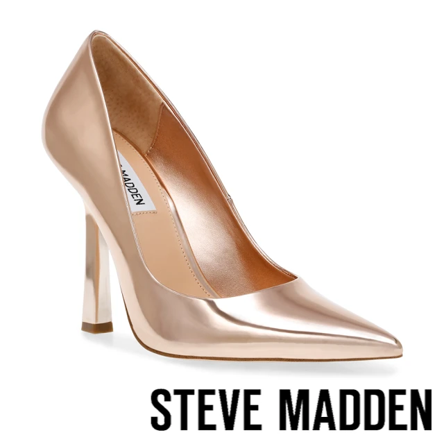 【STEVE MADDEN】MARTINA 素面尖頭細跟高跟鞋(金色)