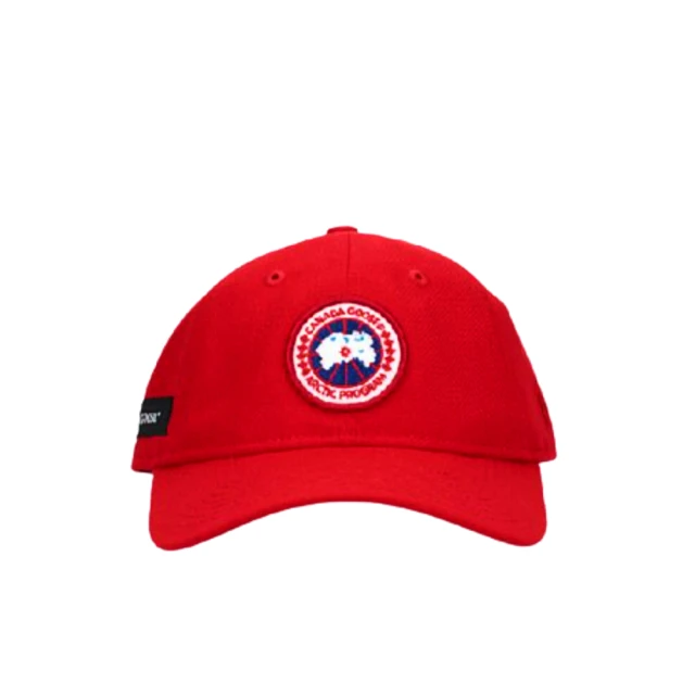 【CANADA GOOSE】品牌 LOGO 棒球帽(紅色)