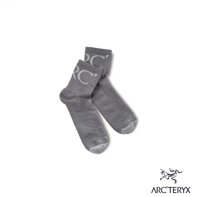 【Arcteryx 始祖鳥】輕量級1/4羊毛長襪(馬克羅灰)
