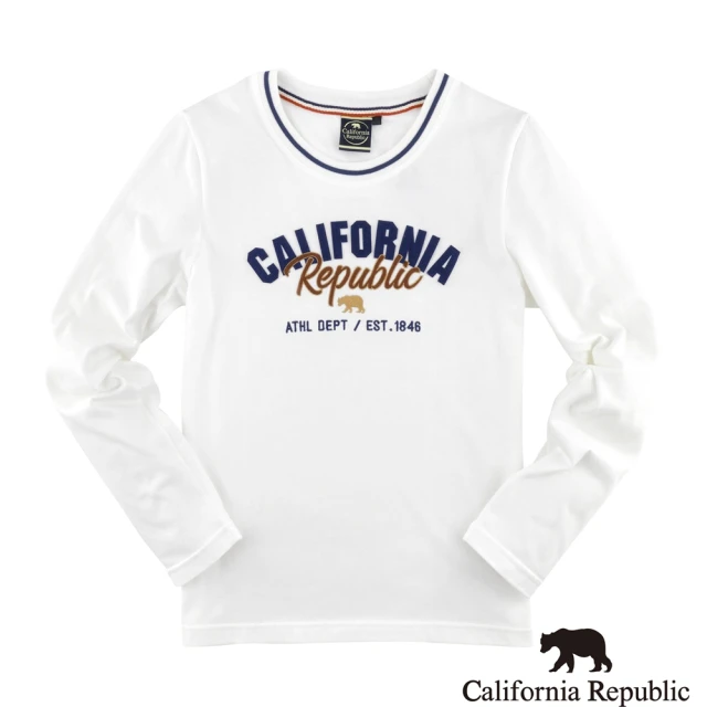 California Republic【California Republic】經典品牌LOGO圓領棉 男長TEE