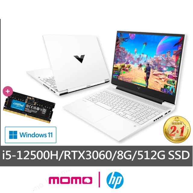 【HP升級16G組】光影V16 Victus 16-d1045TX 16吋電競筆電(i5-12500H/8G/512G SSD/RTX3060-6G/Win11)