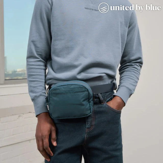 【United by Blue】輕量防潑水斜背包 Crossbody 814-159(腰包 腰臀包 側背包 肩背包 休閒 旅遊 旅行 撥水)