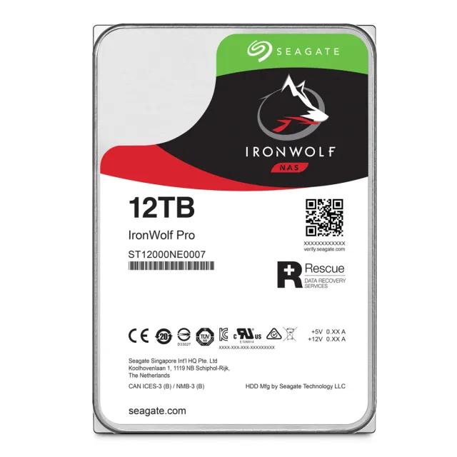 SEAGATE 希捷】那嘶狼IronWolf Pro 12TB 3.5吋7200轉NAS內接硬碟