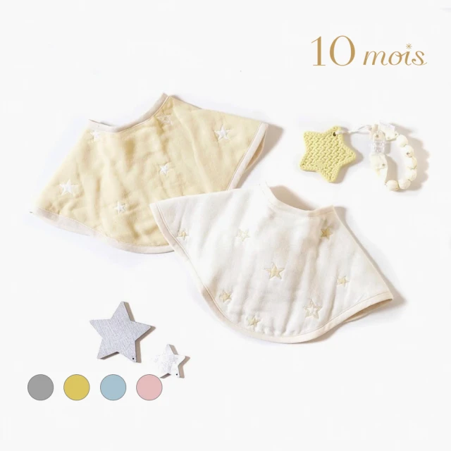 Hoppetta 福氣龍寶蘑菇六層紗防踢背心燙布貼禮盒組(0