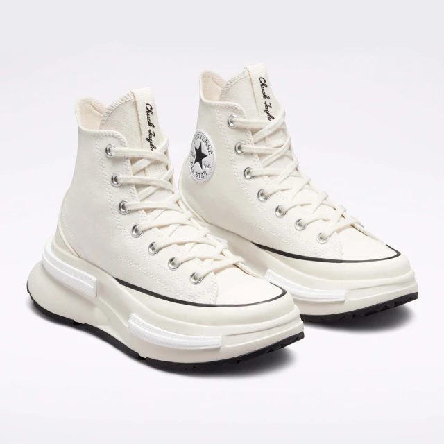 【CONVERSE】休閒鞋 女鞋 帆布鞋 高筒 厚底 RUN STAR LEGACY CX HI 米 A00868C