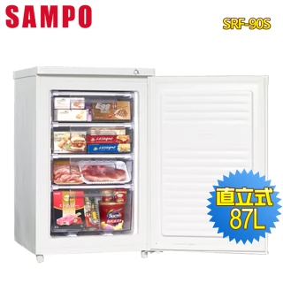 【SAMPO 聲寶】87公升直立式冷凍櫃(SRF-90S)