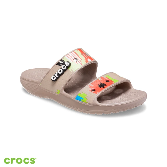 【Crocs】中性鞋 經典紮染編織雙帶拖鞋(208060-2ZJ)