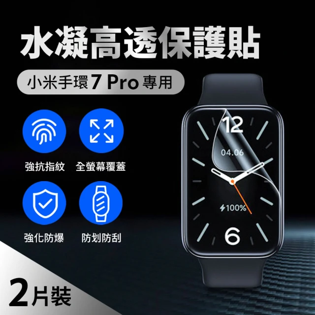 小米手環7 Pro 水凝高透保護貼品質款(2片組)