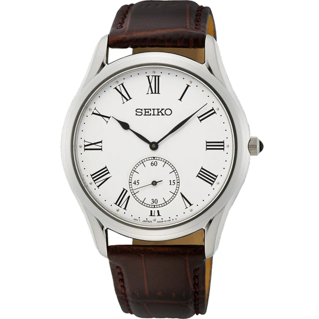 【SEIKO 精工】CS 羅馬數字小秒針腕錶 6G28-01A0J/SRK049P1