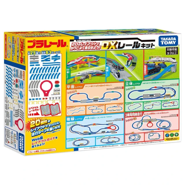 【PLARAIL 鐵道王國】DX豪華20種變化軌道組(火車 軌道)