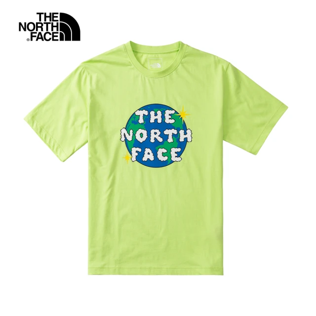 The North Face【The North Face】北面男款綠色俏皮地球印花短袖T恤｜7WDZHDD