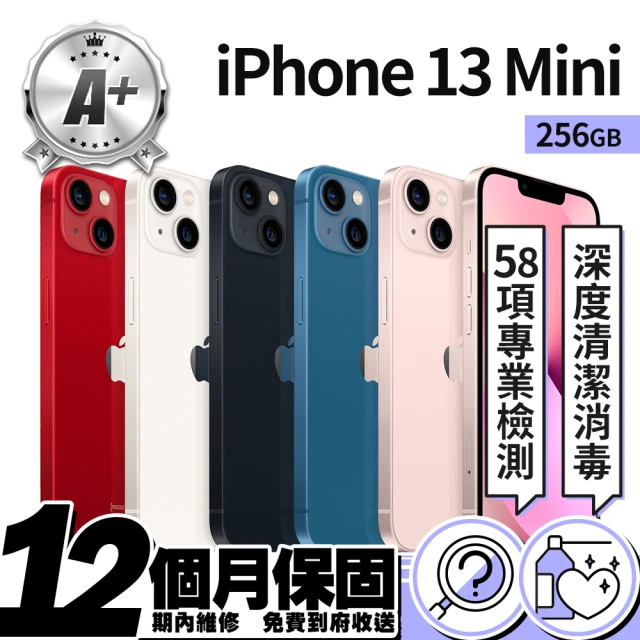 【Apple 蘋果】A 級福利品 iPhone 13 mini 256GB 5.4吋 智慧型手機