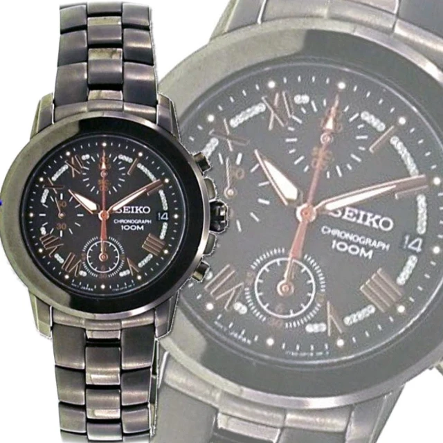 【SEIKO 精工】Criteria星空璀璨三眼計時腕錶37㎜-加高級錶盒 S6(SNDY93P1/7T92-0LD0K)