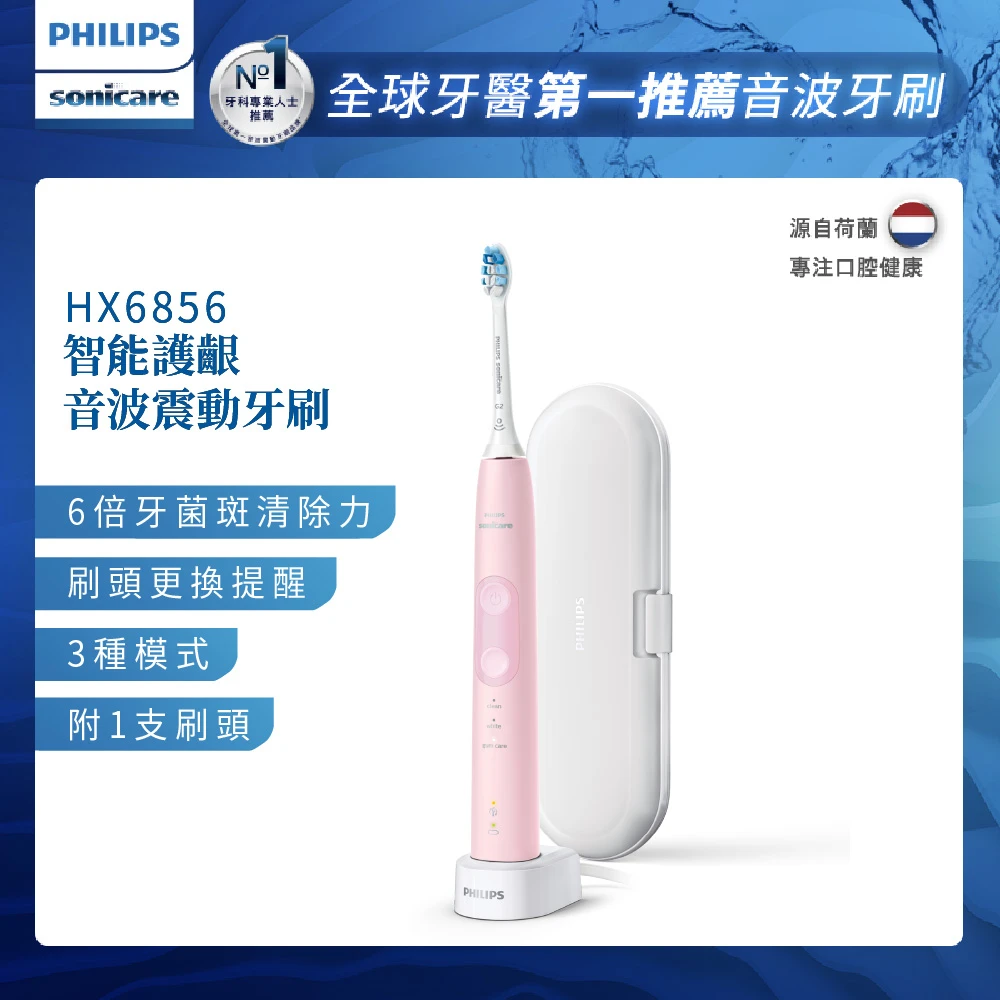 【Philips 飛利浦】Sonicare 智能護齦音波震動牙刷(HX685612)