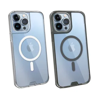 【hoda】iPhone 13 Pro Max 6.7 MagSafe 晶石鋼化玻璃軍規防摔保護殼