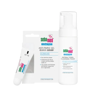 【SEBAMED 施巴】痘淨潔面慕斯150ml+痘淨面皰凝膠10ml