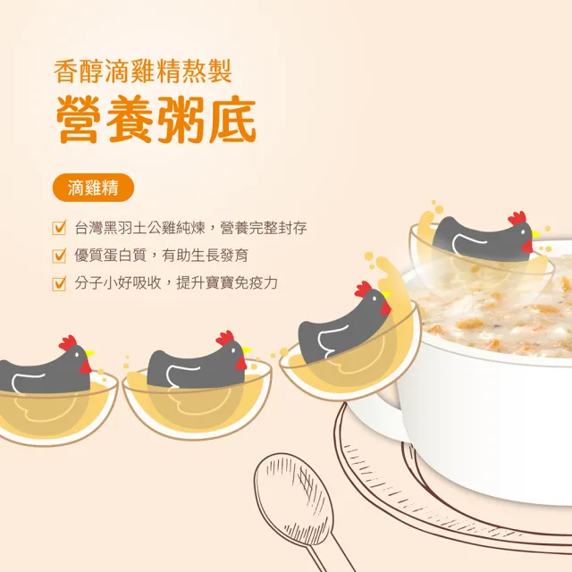 即期品【QUAKER 桂格】豬肉鮮蔬無添加寶寶粥(黑羽土雞滴雞精添加)效期20230509