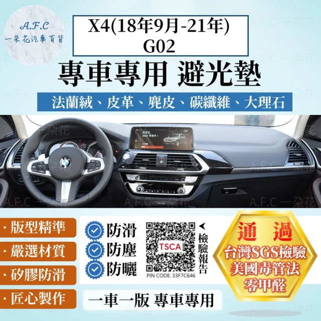 【一朵花汽車百貨】BMW 寶馬 X4 18年9月-21年 G02 法蘭絨 麂皮 碳纖維皮革 超纖皮革 大理石皮革 避光墊