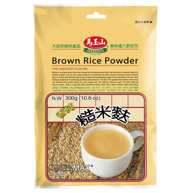 【馬玉山】糙米麩300gx1包