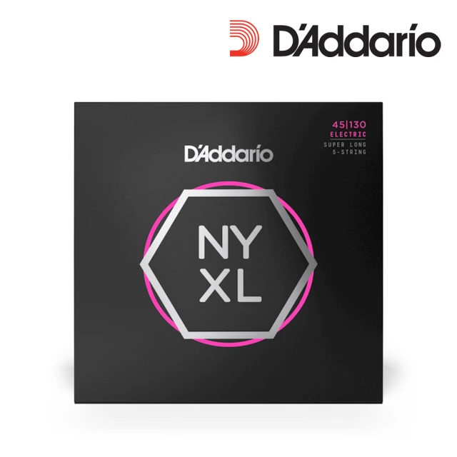 【DAddario】NYXL 電貝斯包覆弦 加長五弦 45-130SL(原廠公司貨 商品保固有保障)