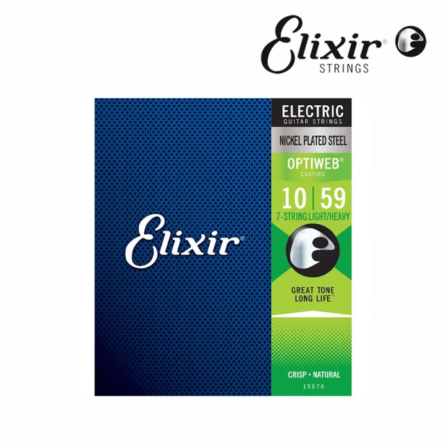 【ELIXIR】19074 Optiweb 電吉他七弦 10-59(原廠公司貨 商品保固有保障)