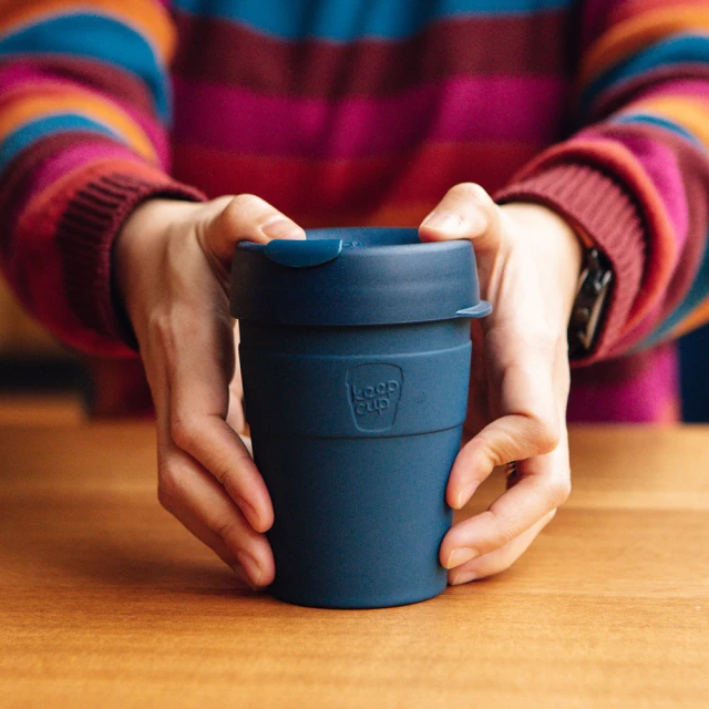 【KeepCup】雙層真空隨身杯340m - 優雅藍(韓國製高品質304不鏽鋼原料製成)