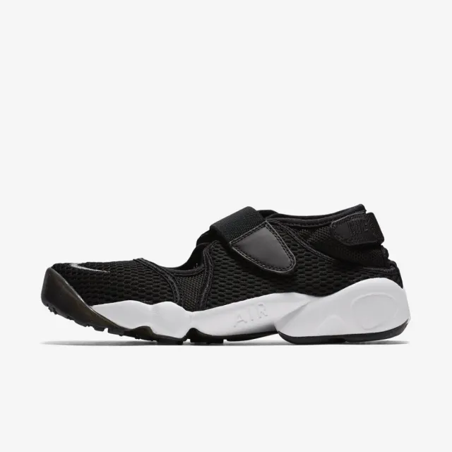 NIKE 耐吉】Nike Wmns Air Rift Br 女鞋運動休閒忍者鞋魔鬼氈涼鞋黑白