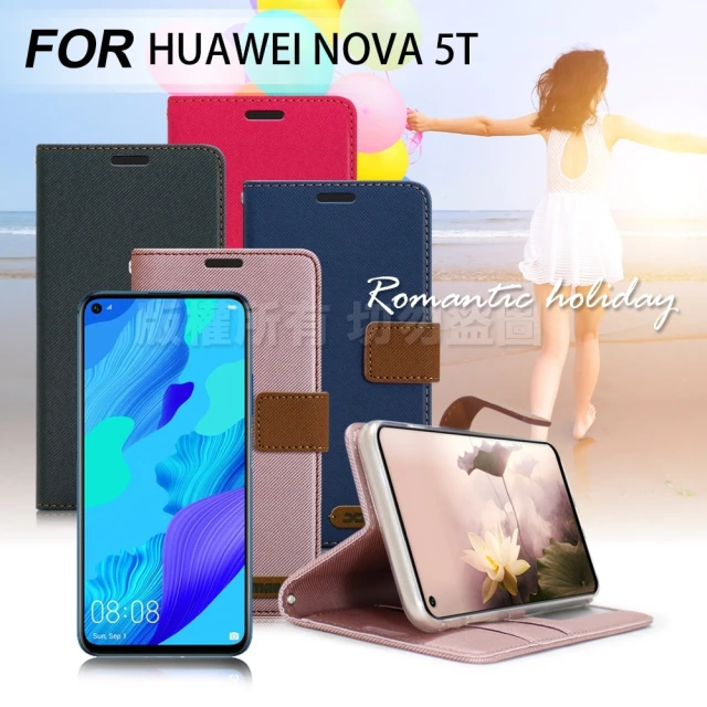 【Xmart】for 華為 HUAWEI NOVA 5T 度假浪漫風支架皮套