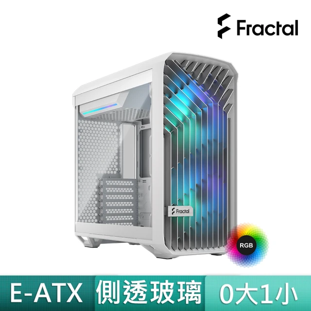 【Fractal Design】Torrent Compact White RGB TG Clear Tint 電腦機殼-白 RGB(最強大散熱低噪音)