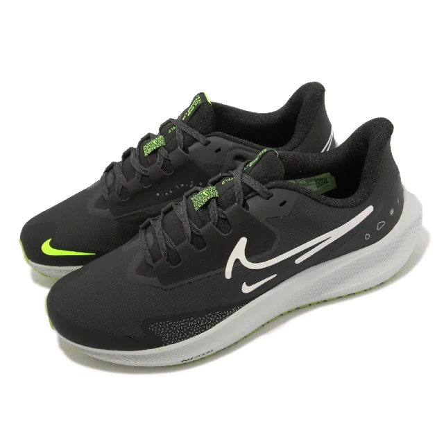 【NIKE 耐吉】慢跑鞋 Air Zoom Pegasus 39 Shield 男鞋 黑 防潑水 路跑 小飛馬 運動鞋(DO7625-002)