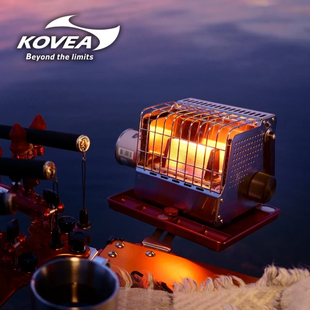 【KOVEA】CUBIC 不鏽鋼復古方形暖爐 KGH-2010(露營暖爐 卡式暖爐 戶外 野營 免插電 取暖神器 暖爐)