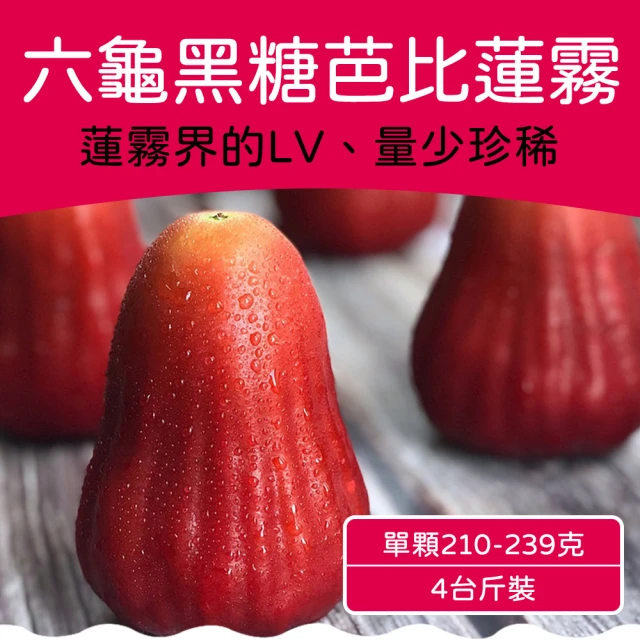 【農頭家】六龜LV級黑糖芭比蓮霧禮盒(惜福好果/10斤)