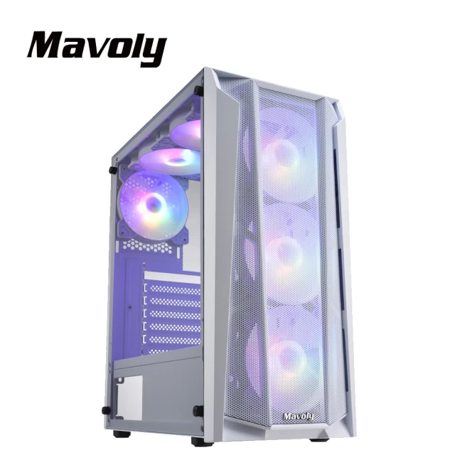 【Mavoly 松聖】荔枝 ATX 電腦機殼(白色)