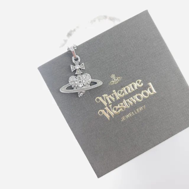 【Vivienne Westwood】璀璨銀色愛心星球項鍊