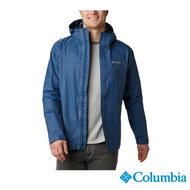 【Columbia 哥倫比亞】男款- Omni-Tech 防水外套-藍色(URE24330BL / 2022年秋冬)
