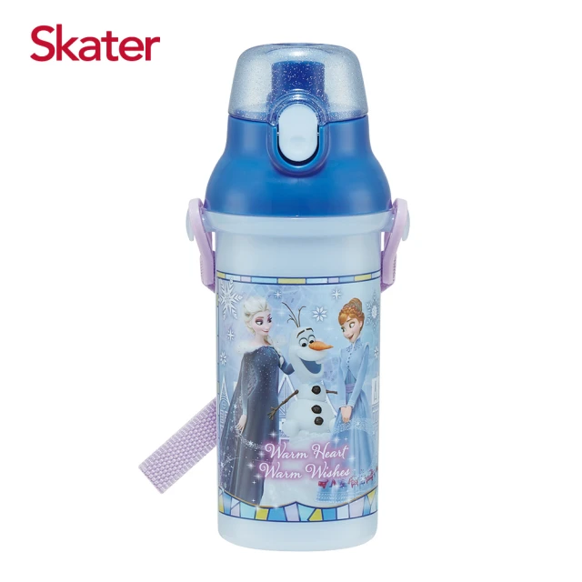 【Skater】銀離子直飲水壺480ml(迪士尼冰雪奇緣ADV)